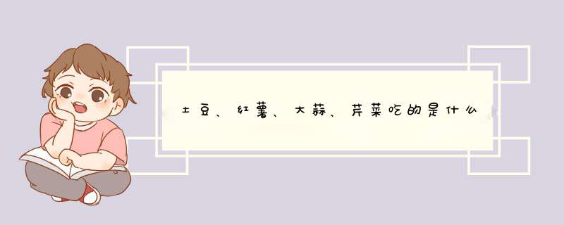 土豆、红薯、大蒜、芹菜吃的是什么器官,第1张
