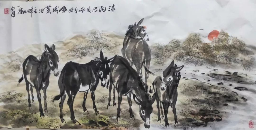 【画讯】中国驴痴——马胄国画工作室入驻庆阳！！！