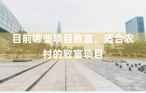 致富养殖当前项目怎么样_致富养殖当前项目有哪些_当前养殖致富项目