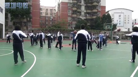 《篮球双手胸前传接球》教学课例（八年级体育，罗湖中学： 向阳）