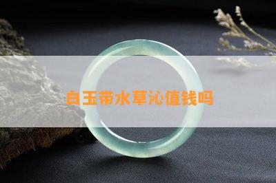白玉带水草沁值钱吗
