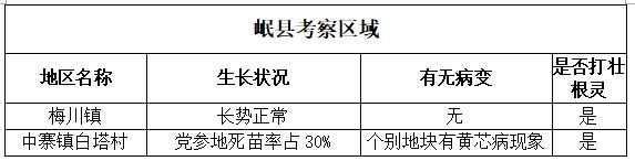 岷县考察区域