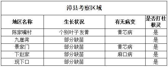 漳县考察区域