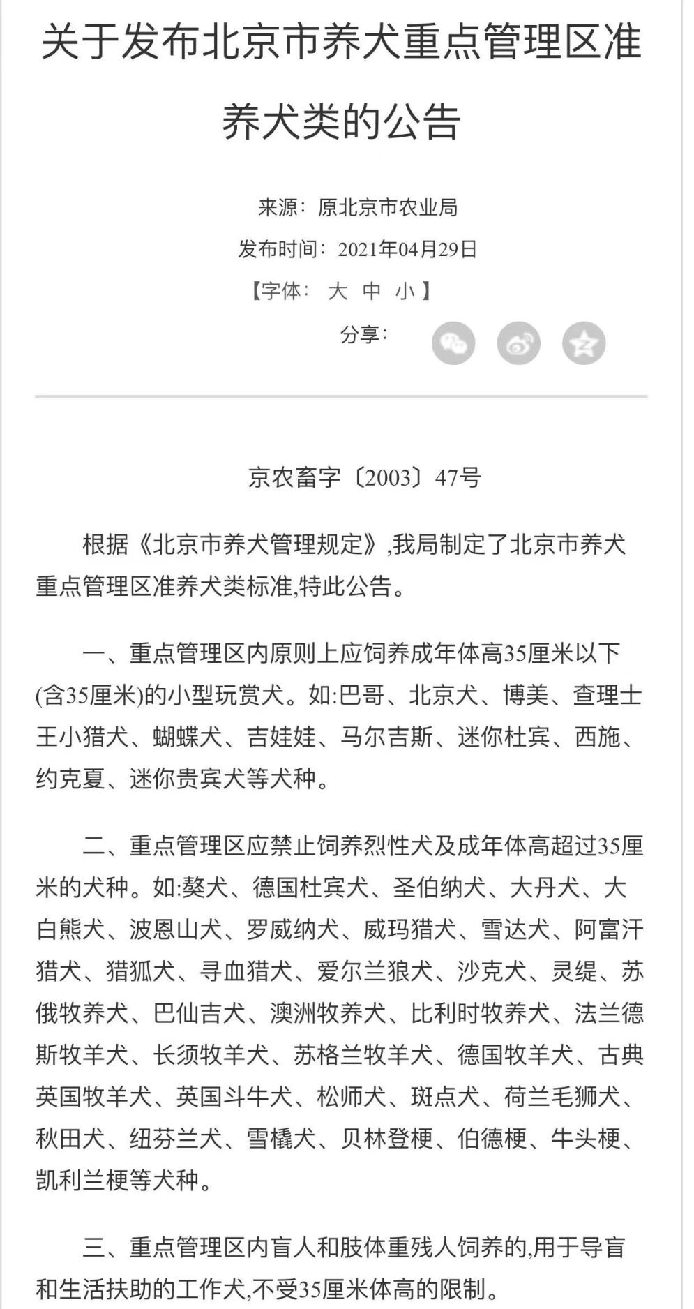 北京市哪些犬能养？哪些犬禁养？养犬注意事项看这里