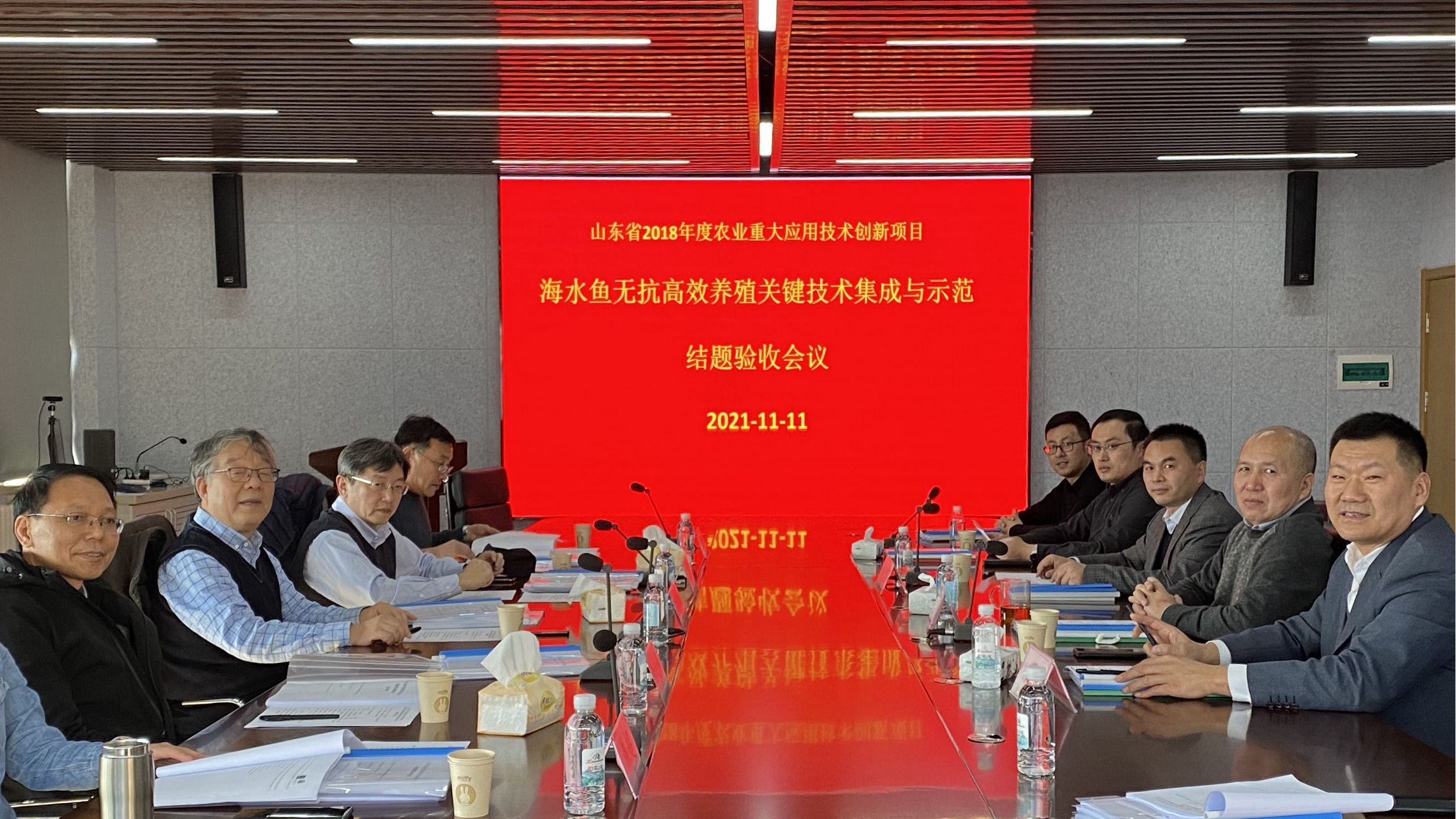 省重大应用技术创新项目“海水鱼无抗高效养殖关键技术集成与示范”通过验收